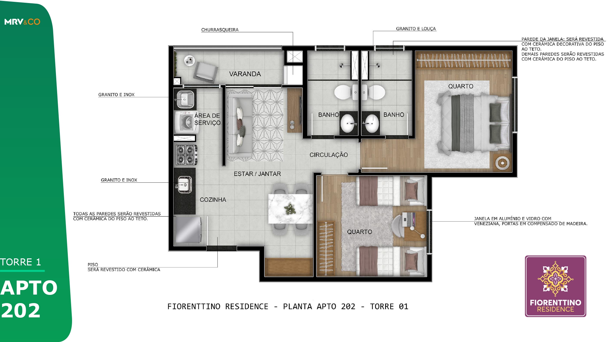 Imagem Apartamento com 2 Quartos à Venda, 48 m²em Chácara Espraiado - Franca