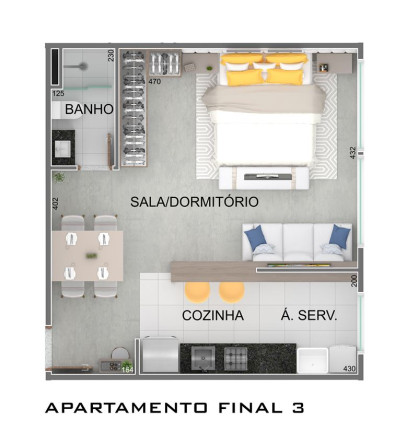 Imagem Apartamento com 1 Quarto à Venda, 38 m² em Vila São Luiz (Centro) - Barueri
