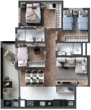 Imagem Apartamento com 3 Quartos à Venda, 75 m² em Juvevê - Curitiba Imagem Apartamento com 3 Quartos à Venda, 75 m² em Juvevê - Curitiba
