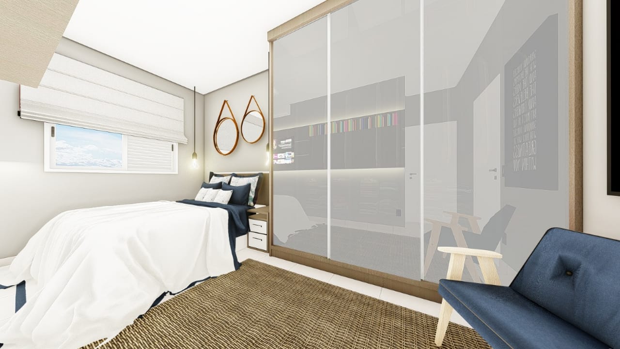 Imagem Apartamento com 1 Quarto à Venda, 46 m²em Caiçara - Praia Grande