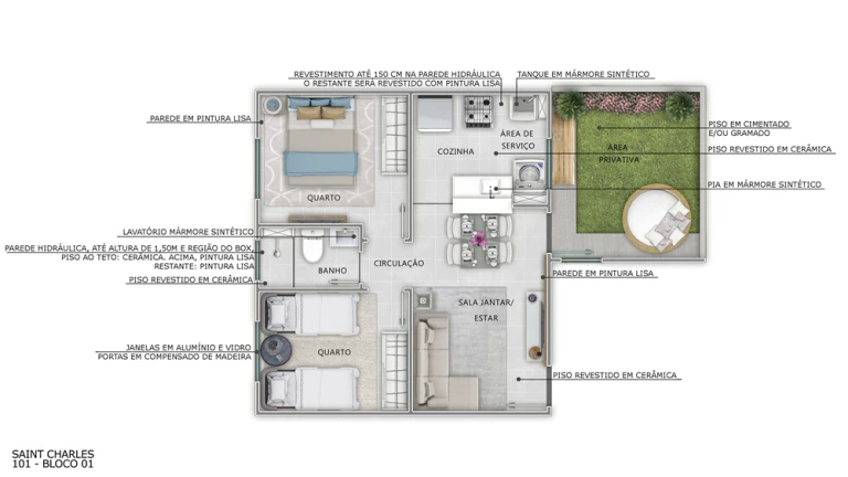 Imagem Apartamento com 2 Quartos à Venda, 40 m²em Chácara Estela - Santana de Parnaíba