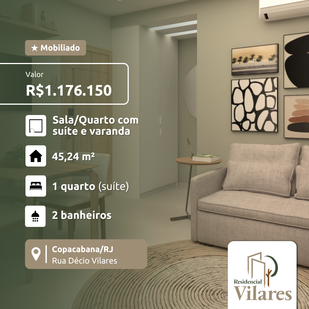 Imagem Apartamento com 1 Quarto à Venda, 33 m²em Copacabana - Rio de Janeiro