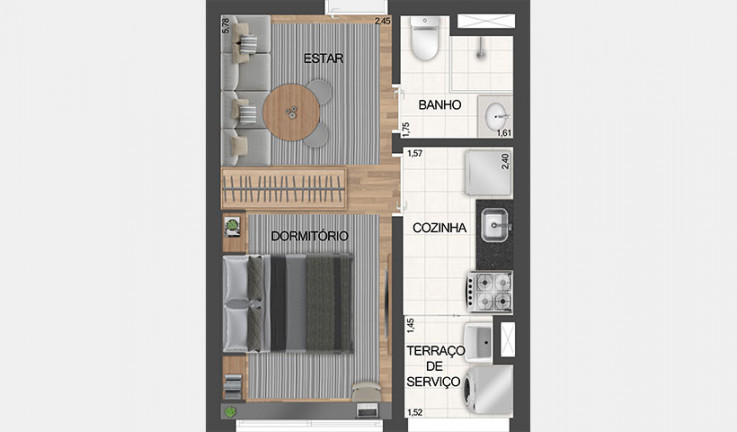 Imagem Apartamento com 1 Quarto à Venda, 27 m² em Vila Dom Pedro I - São Paulo Imagem Apartamento com 1 Quarto à Venda, 27 m² em Vila Dom Pedro I - São Paulo