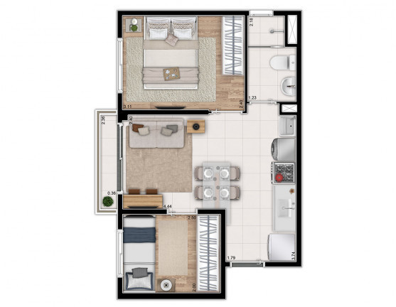 Imagem Apartamento com 2 Quartos à Venda, 33 m²em Vila Palmeiras - São Paulo Imagem Apartamento com 2 Quartos à Venda, 33 m²em Vila Palmeiras - São Paulo