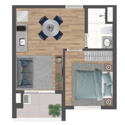 Imagem Apartamento com 1 Quarto à Venda,  em Indianópolis - São Paulo