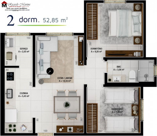 Imagem Apartamento com 2 Quartos à Venda, 52 m² em Cristo Rei - Içara Imagem Apartamento com 2 Quartos à Venda, 52 m² em Cristo Rei - Içara