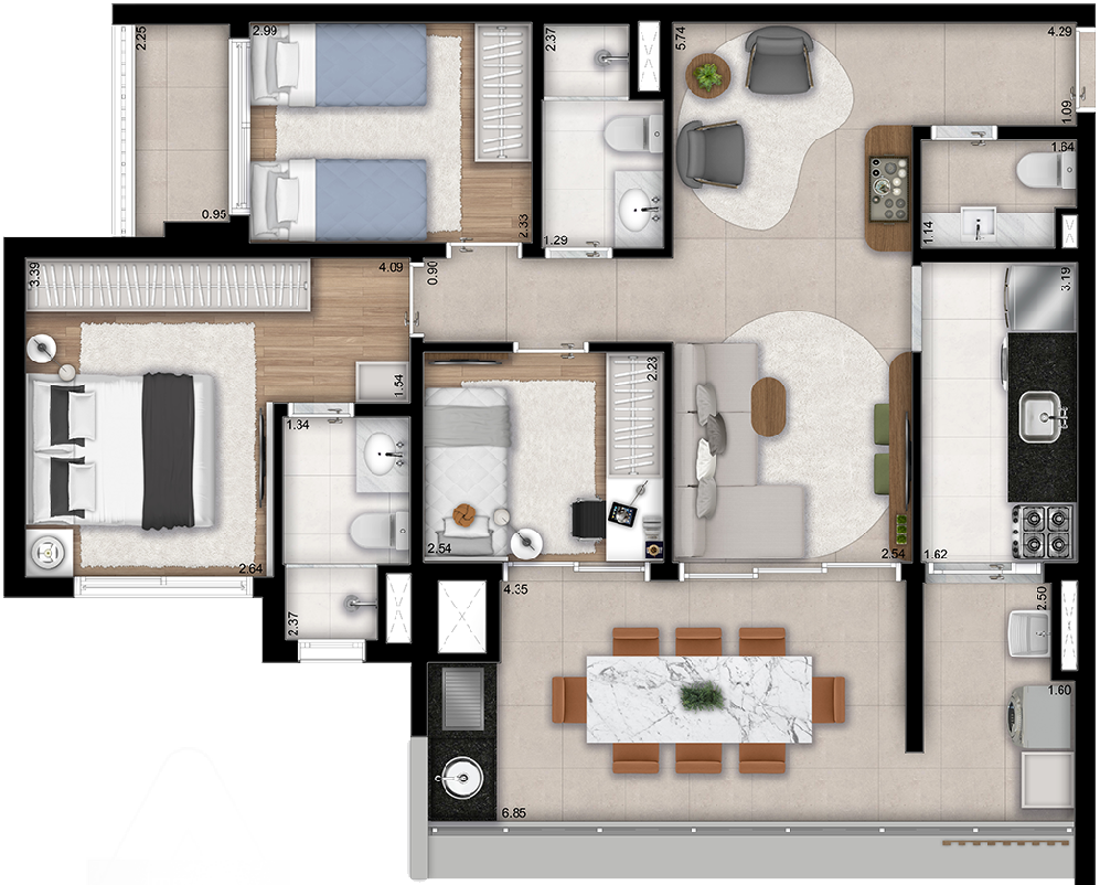 Imagem Apartamento com 2 Quartos à Venda, 64 m²em Campo Belo - São Paulo Imagem Apartamento com 2 Quartos à Venda, 64 m²em Campo Belo - São Paulo