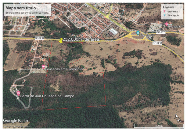 Terreno à Venda,  em Rod. GO 225, 0 - Rural - Pirenópolis - Pirenópolis
