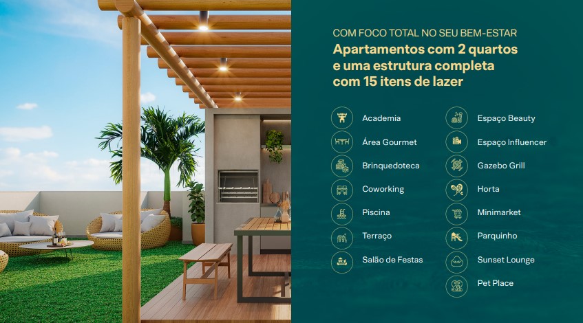 Imagem Apartamento com 2 Quartos à Venda, 37 m² em - Imagem Apartamento com 2 Quartos à Venda, 37 m² em -