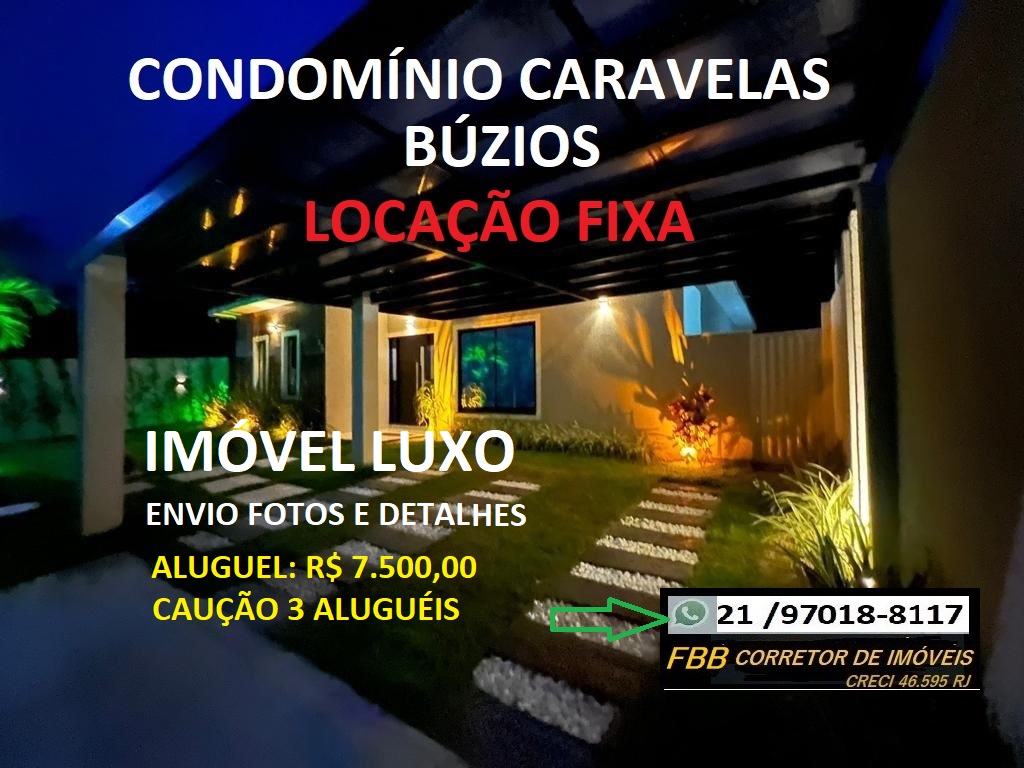 Imagem Casa de Condomínio com 2 Quartos à Venda ou Locação, 450 m² em Caravelas - Armação dos Búzios Imagem Casa de Condomínio com 2 Quartos à Venda ou Locação, 450 m² em Caravelas - Armação dos Búzios
