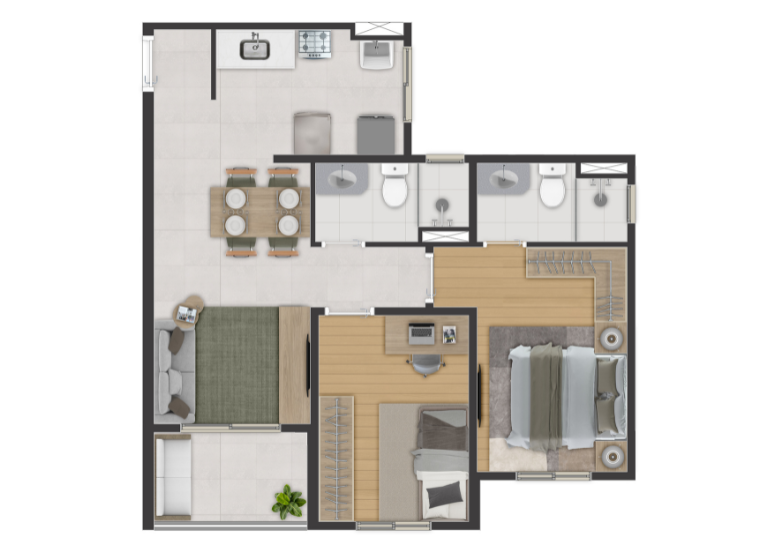 Imagem Apartamento com 2 Quartos à Venda, 54 m² em Jardim Olavo Bilac - São Bernardo do Campo Imagem Apartamento com 2 Quartos à Venda, 54 m² em Jardim Olavo Bilac - São Bernardo do Campo