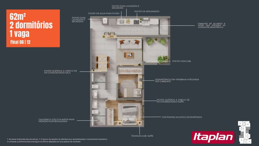 Imagem Apartamento com 2 Quartos à Venda, 59 m²em Saúde - São Paulo