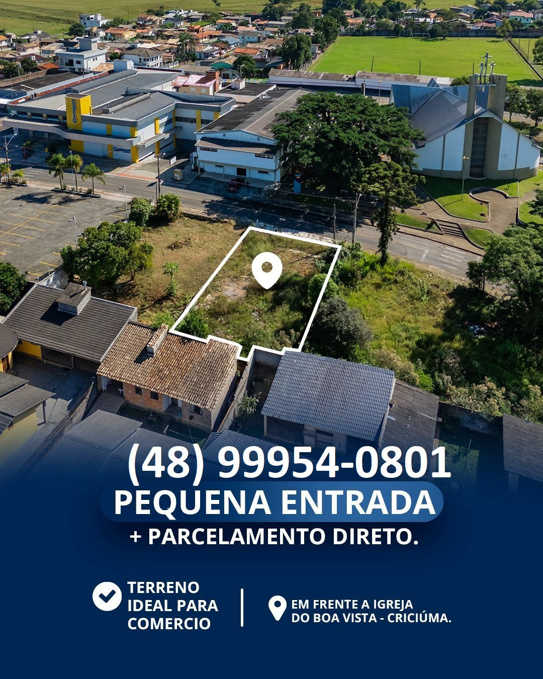 Terreno à Venda, 424 m² em Boa Vista - Criciúma