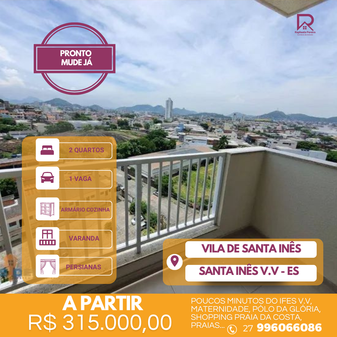 Apartamento com 2 Quartos à Venda, 45 m²em Santa Mônica - Vila Velha