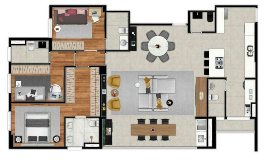 Imagem Apartamento com 4 Quartos à Venda, 130 m² em Centro - Diadema