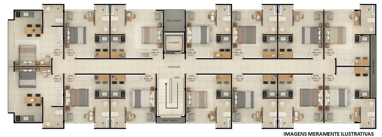 Imagem Loft com 1 Quarto à Venda, 19 m²em Intermares - Cabedelo Imagem Loft com 1 Quarto à Venda, 19 m²em Intermares - Cabedelo