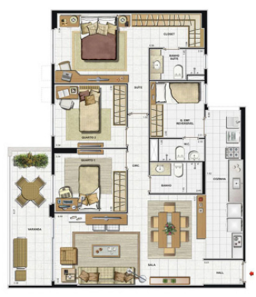 Imagem Apartamento com 3 Quartos à Venda, em Jacarepaguá - Rio de Janeiro Imagem Apartamento com 3 Quartos à Venda, em Jacarepaguá - Rio de Janeiro