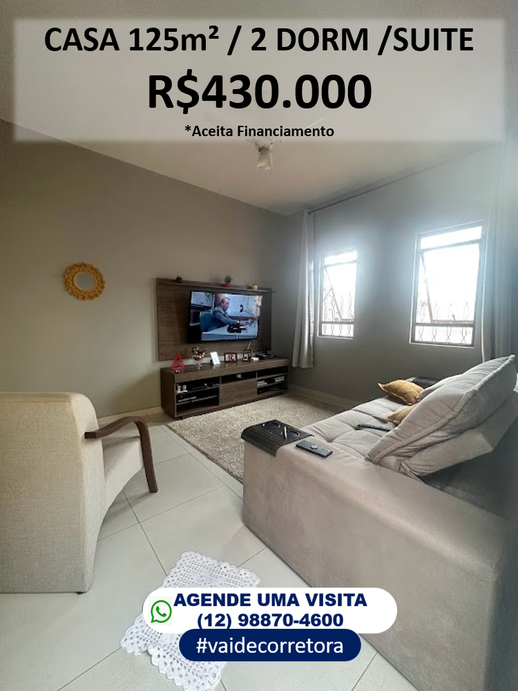 Casa com 2 Quartos à Venda, 125 m²em Bosque dos Eucaliptos - São José dos Campos
