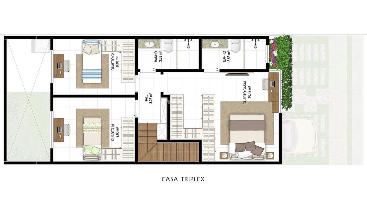 Imagem Casa de Condomínio com 3 Quartos à Venda, 176 m²em Serra Centro - Serra