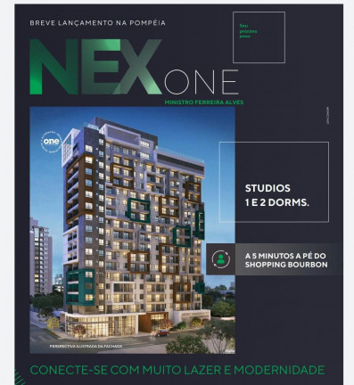 Apartamento com 1 Quarto à Venda, 25 m² em Perdizes - São Paulo