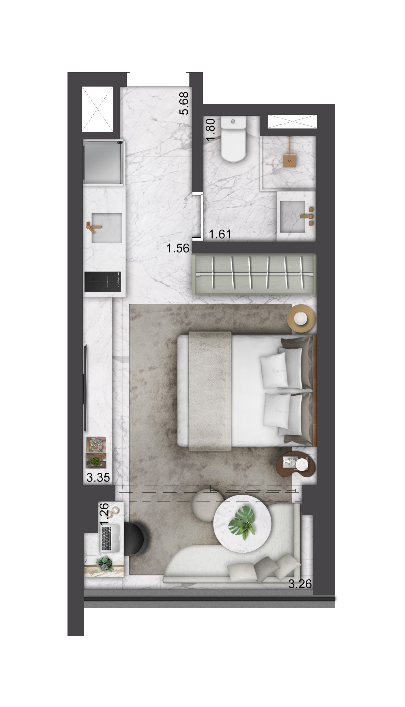 Imagem Apartamento com 1 Quarto à Venda, 25 m²em Planalto Paulista - São Paulo