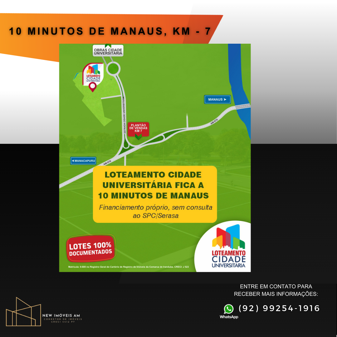 Imagem Terreno à Venda, 250 m²em Paricatuba - Iranduba Imagem Terreno à Venda, 250 m²em Paricatuba - Iranduba
