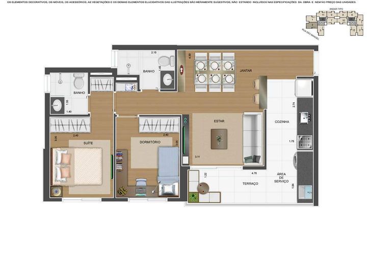 Imagem Apartamento com 2 Quartos à Venda, 50 m² em Centro - Diadema