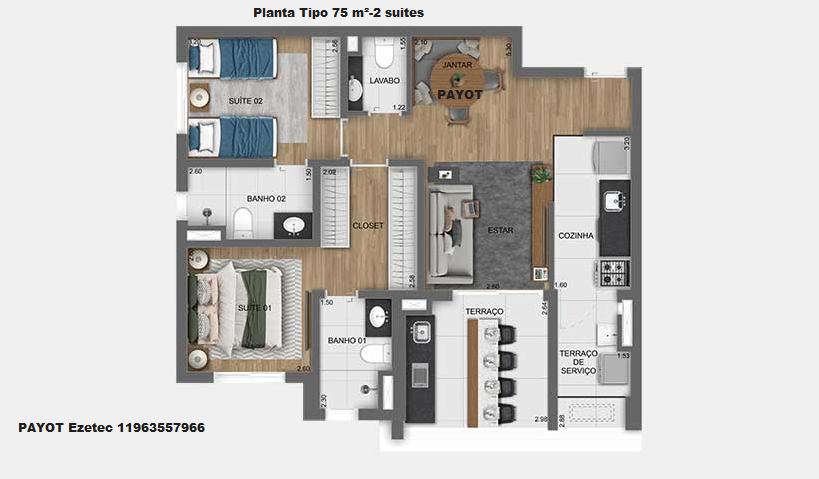 Imagem Studio com 1 Quarto à Venda, 56 m² em Indianópolis - São Paulo