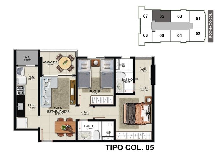 Imagem Apartamento com 2 Quartos à Venda, 65 m² em Praia de Itaparica - Vila Velha Imagem Apartamento com 2 Quartos à Venda, 65 m² em Praia de Itaparica - Vila Velha