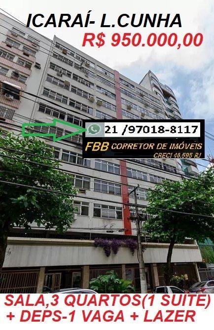 Apartamento com 3 Quartos à Venda, 130 m² em Icaraí - Niterói