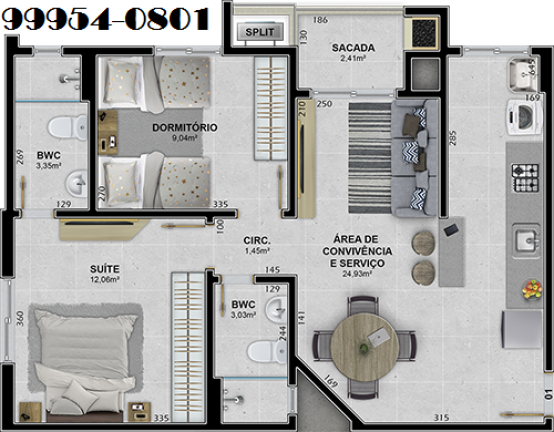 Imagem Apartamento com 2 Quartos à Venda, 66 m² em Presidente Vargas - Içara Imagem Apartamento com 2 Quartos à Venda, 66 m² em Presidente Vargas - Içara