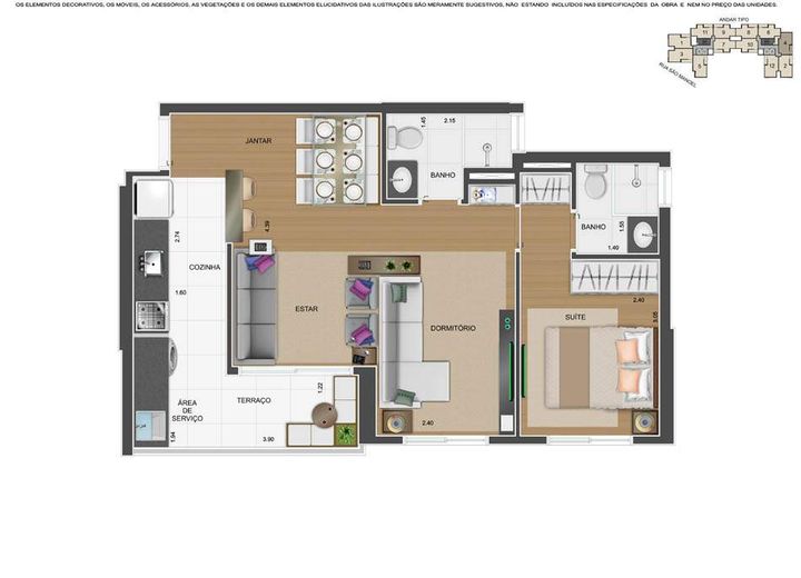 Imagem Apartamento com 2 Quartos à Venda, 50 m² em Centro - Diadema
