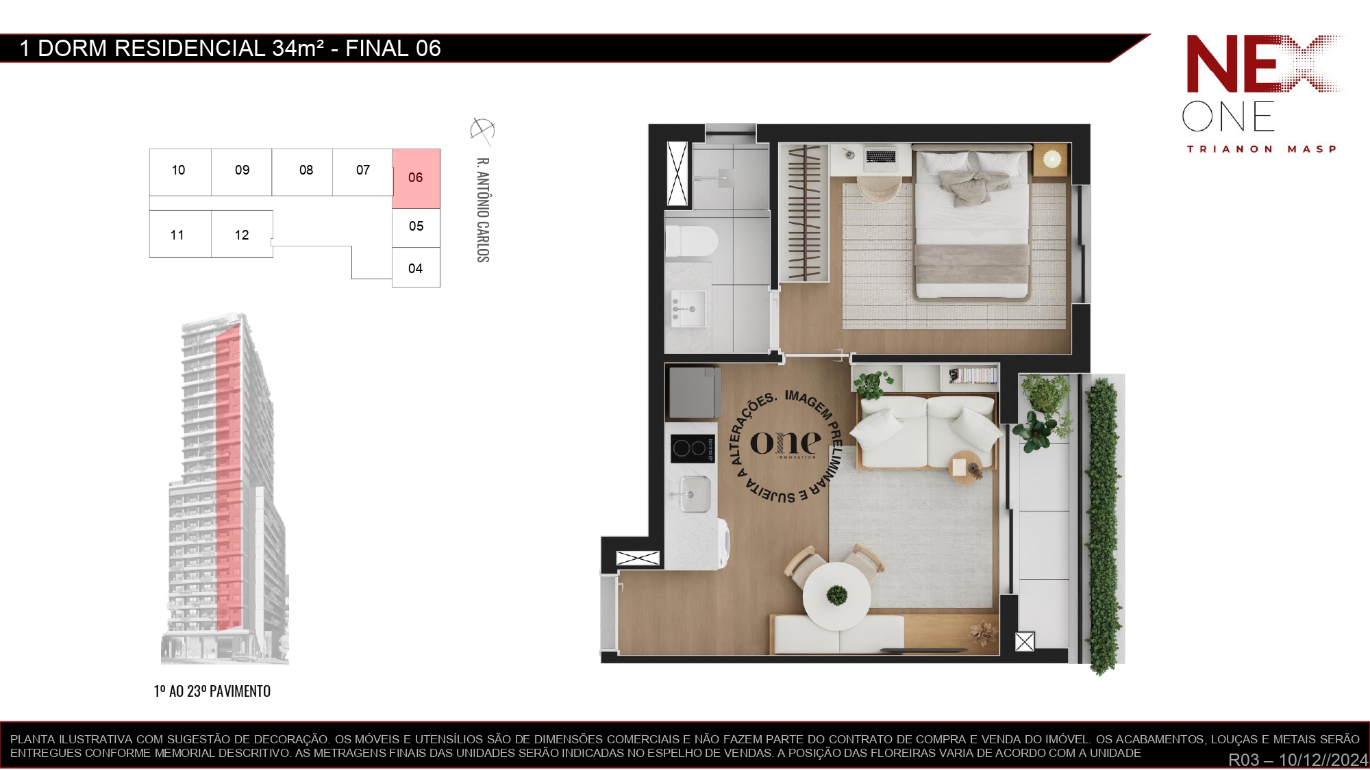 Imagem Apartamento com 1 Quarto à Venda, 31 m²em Consolação - São Paulo