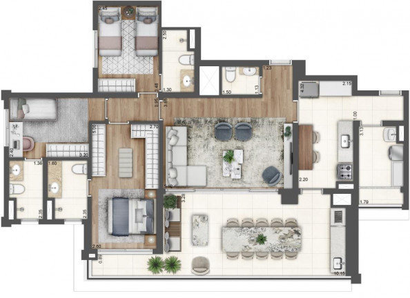 Imagem Apartamento com 3 Quartos à Venda, 127 m² em Sacomã - São Paulo