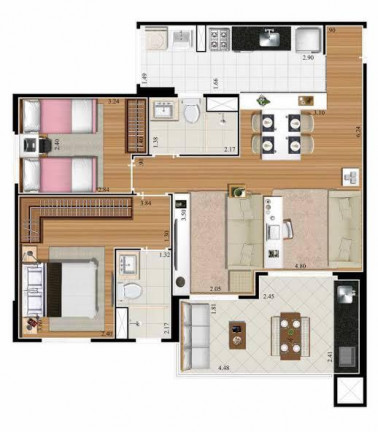Imagem Apartamento com 2 Quartos à Venda, 72 m² em Vila Andrade - São Paulo Imagem Apartamento com 2 Quartos à Venda, 72 m² em Vila Andrade - São Paulo