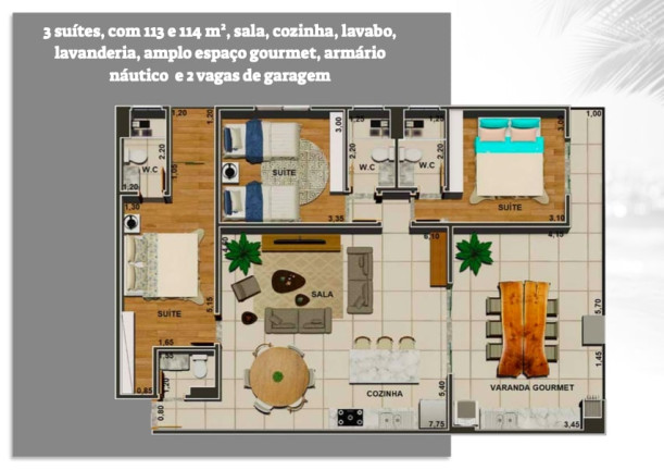 Imagem Cobertura com 3 Quartos à Venda, 114 m² em Praia da Maranduba - Ubatuba