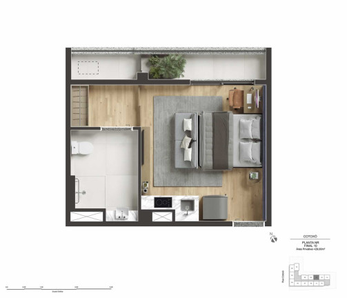 Imagem Apartamento com 2 Quartos à Venda, 29 m²em Perdizes - São Paulo