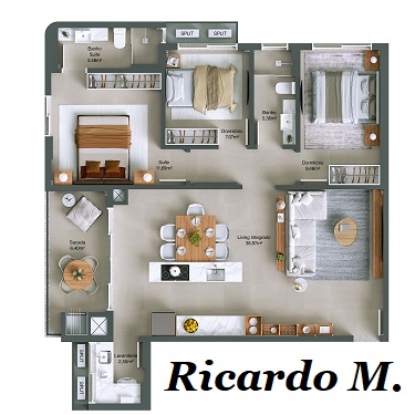 Imagem Apartamento com 3 Quartos à Venda, 101 m² em Centro - Balneário Rincão