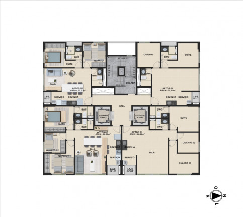 Imagem Apartamento com 2 Quartos à Venda, 50 m² em Tamarineira - Recife Imagem Apartamento com 2 Quartos à Venda, 50 m² em Tamarineira - Recife