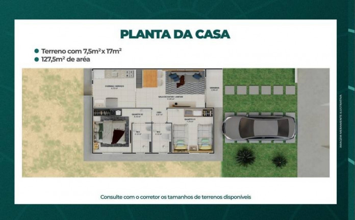 Imagem Casa de Condomínio com 2 Quartos à Venda, 46 m² em Antônio Cassimiro - Petrolina