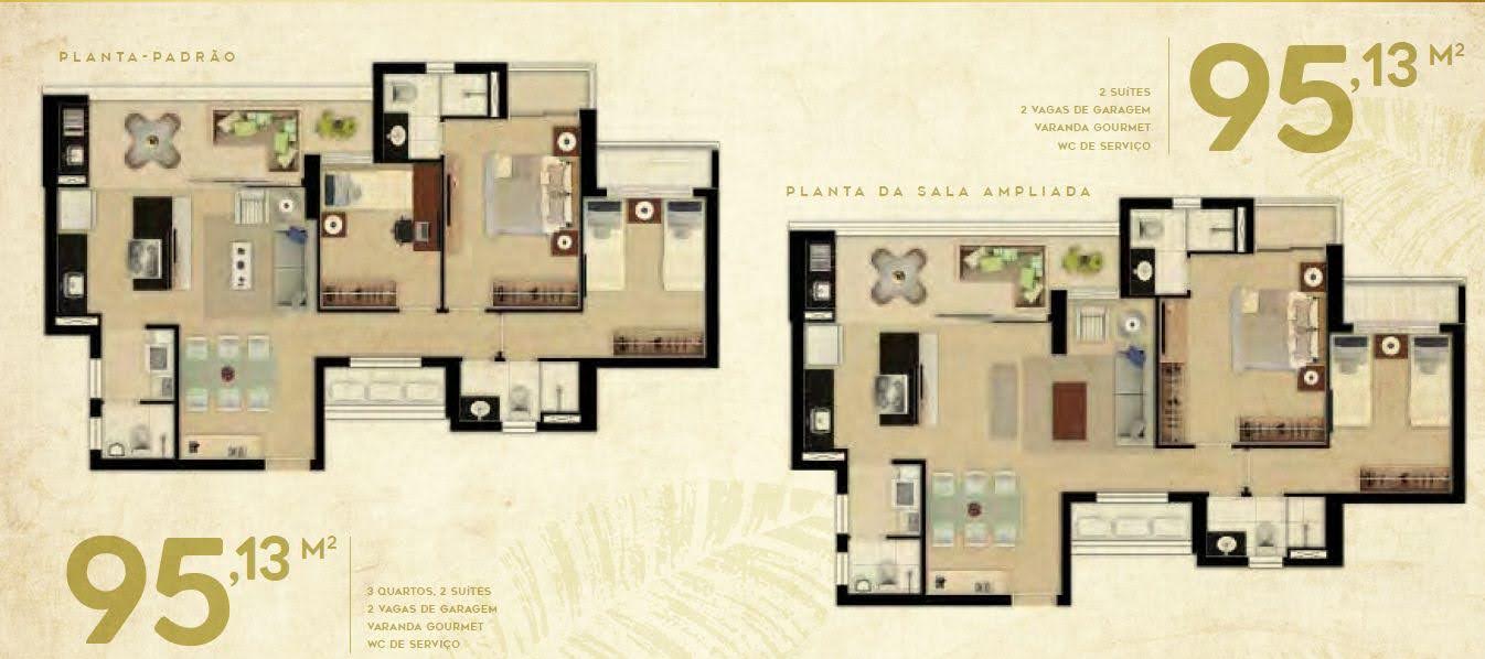 Imagem Apartamento com 3 Quartos à Venda, 95 m²em Meireles - Fortaleza