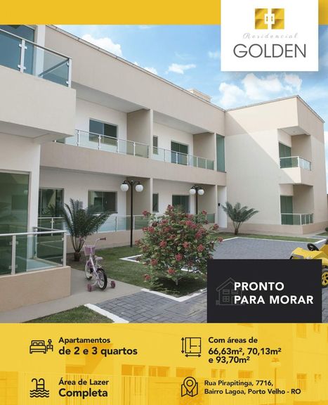 Casa de Condomínio com 3 Quartos à Venda, 93 m² em Lagoa - Porto Velho