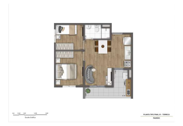 Imagem Apartamento com 2 Quartos à Venda, 37 m²em Vila do Castelo - São Paulo