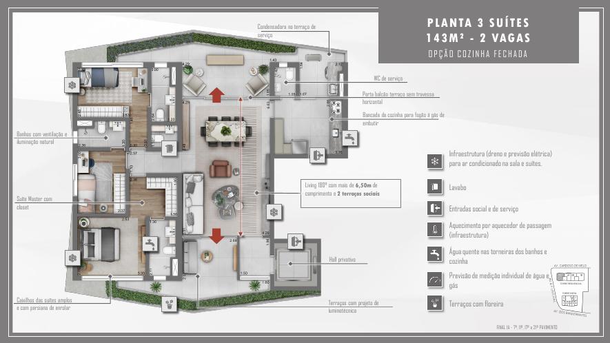 Imagem Apartamento com 3 Quartos à Venda, 143 m² em Vila Olímpia - São Paulo Imagem Apartamento com 3 Quartos à Venda, 143 m² em Vila Olímpia - São Paulo