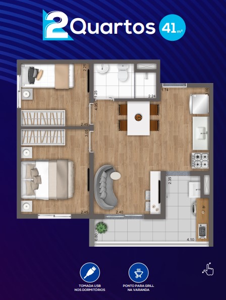 Imagem Apartamento com 2 Quartos à Venda, 37 m² em Vila do Castelo - São Paulo