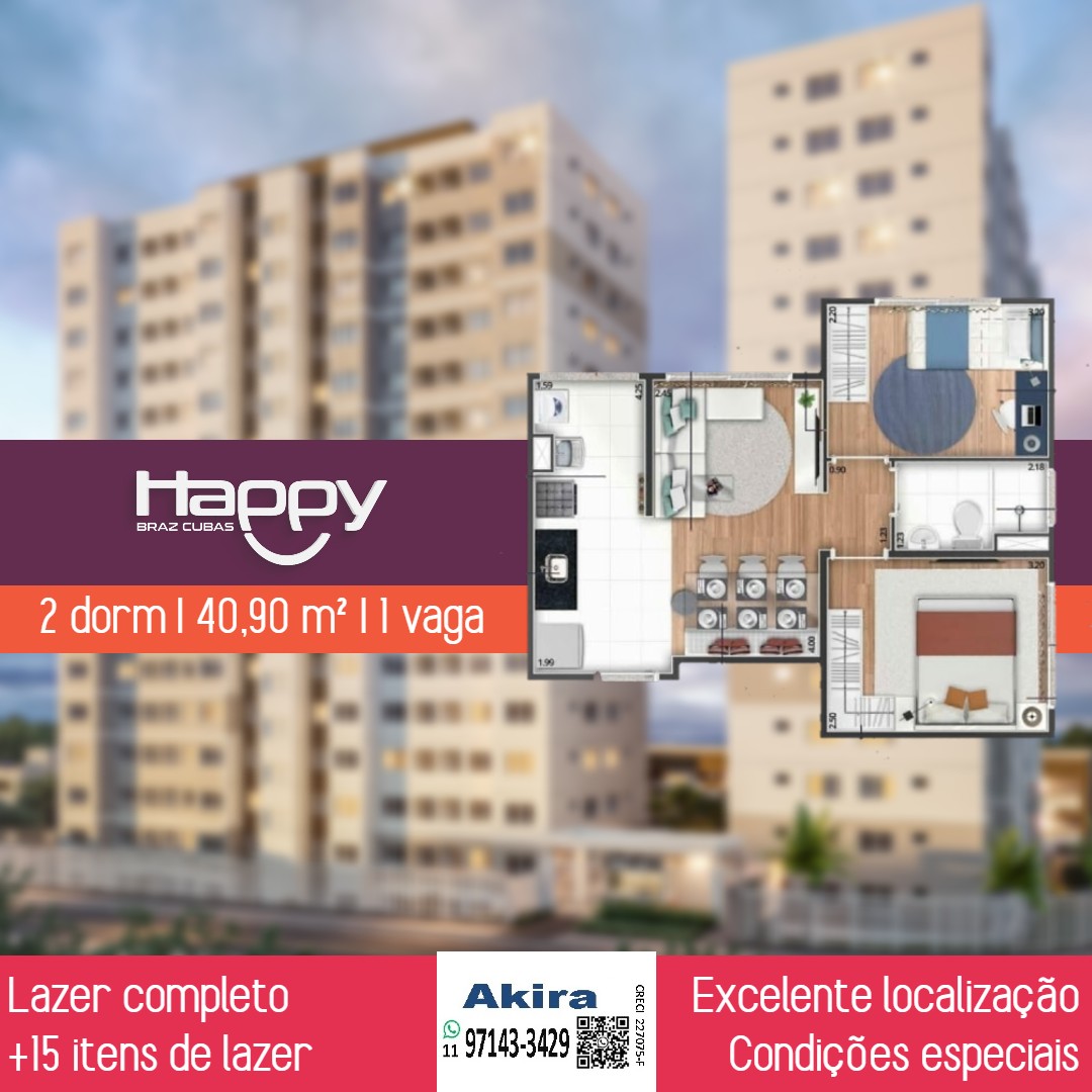 Imagem Apartamento com 2 Quartos à Venda, 42 m²em Vila Nova Cintra - Mogi das Cruzes