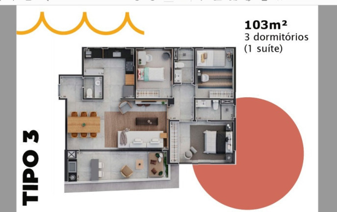 Imagem Apartamento com 3 Quartos à Venda,  em São Judas - Piracicaba