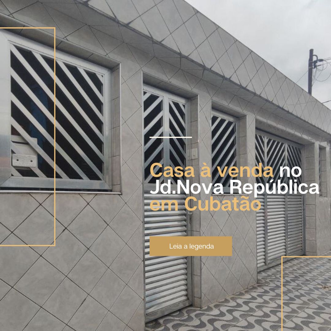 Casa com 3 Quartos à Venda, 132 m²em Jardim Nova República - Cubatão