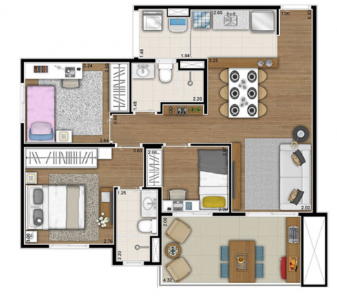 Imagem Apartamento com 3 Quartos à Venda, 72 m² em Vila Pompéia - São Paulo