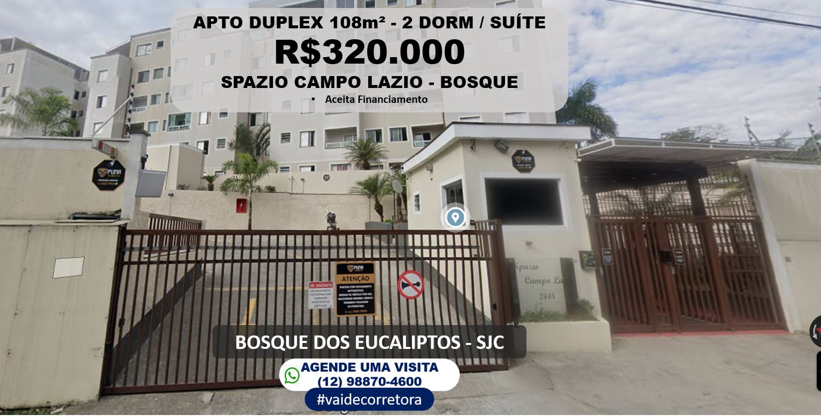 Cobertura com 2 Quartos à Venda, 108 m²em Bosque dos Eucaliptos - São José dos Campos